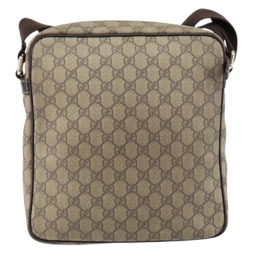 GUCCI GG Supreme Shoulder Bag PVC Beige Gold 201448 Auth 154420 - Picture 3 of 16